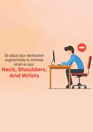 Ergonomics-Do & Don't for Healthy lifestyle poster