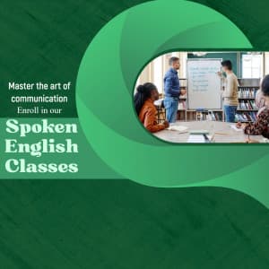 Spoken English Classes business template