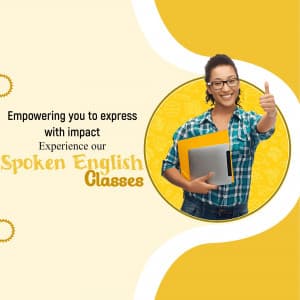 Spoken English Classes marketing poster