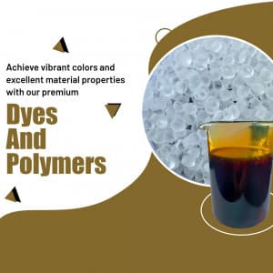 Polymers and Dyes promotional template