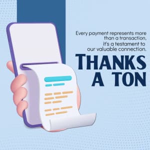 Thanks for Payment Instagram flyer