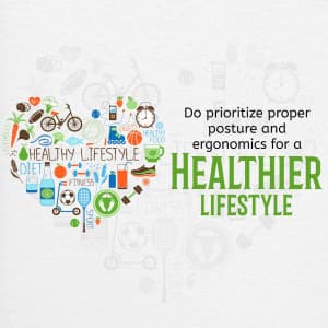 Ergonomics-Do & Don't for Healthy lifestyle facebook banner