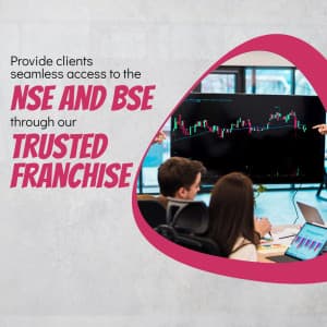 NSE & BSE Stock Exchange promotional post