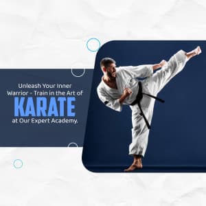 Karate Academies promotional template