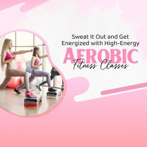 Aerobics promotional template
