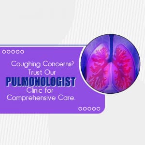 Pulmonologist business flyer