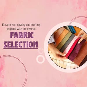 Fabric promotional poster