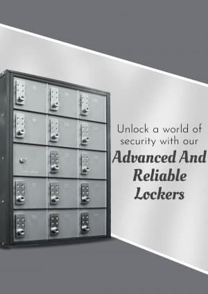 Safety Lockers marketing poster