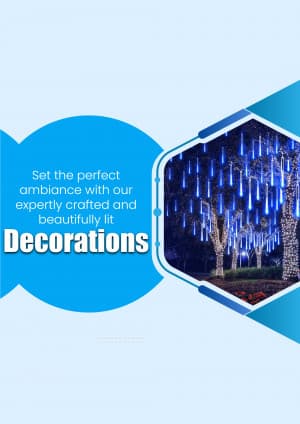 Light Decoration marketing poster