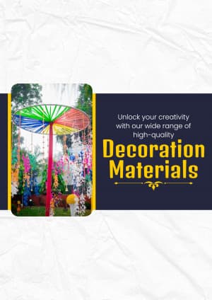 Decoration Material template