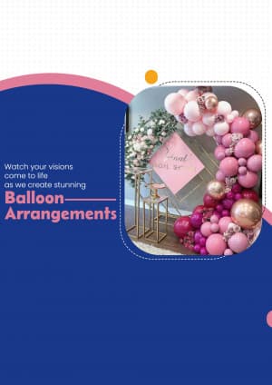 Baloon Decoration template