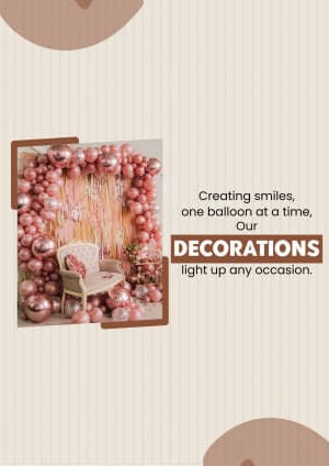 Baloon Decoration poster