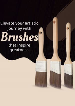 Brush marketing poster