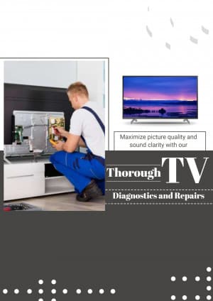 T V  Repair Service promotional images