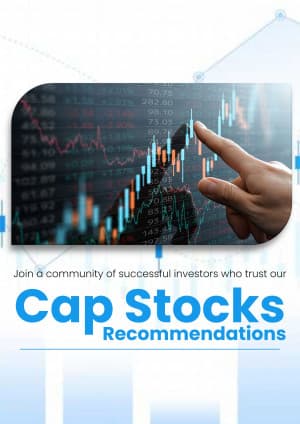 Small, Mid, & Large Cap Stocks promotional template