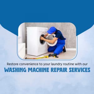 Washing Machine Repair Service promotional template