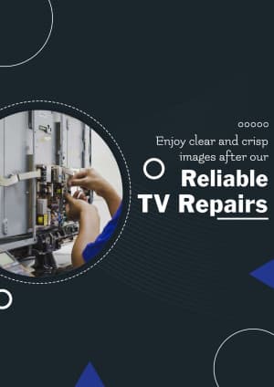 T V  Repair Service marketing post