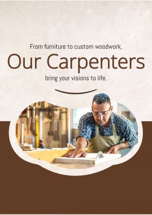 Carpenter marketing poster