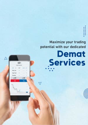 Demat Account promotional template