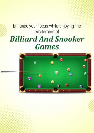 Billiards and Snooker Academies banner