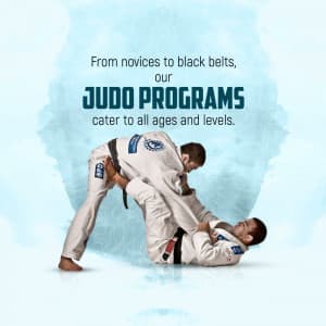 Judo Academies marketing poster