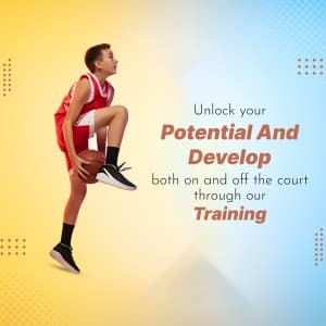 Basketball Academies business flyer