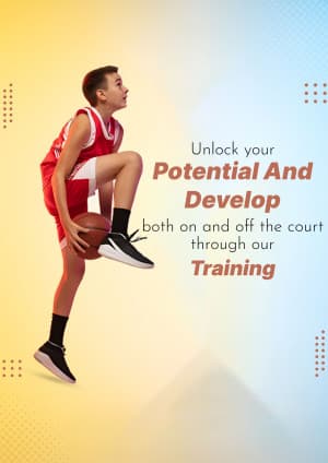 Basketball Academies business template