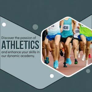 Athletics Academies business flyer