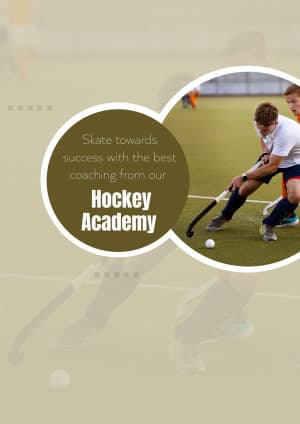 Hockey Academies marketing poster