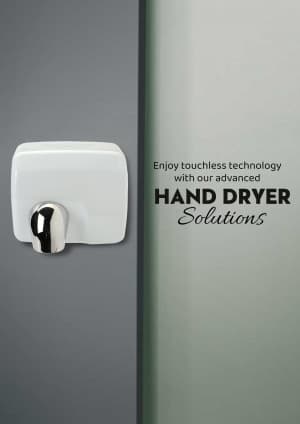 Hand Dryer promotional poster