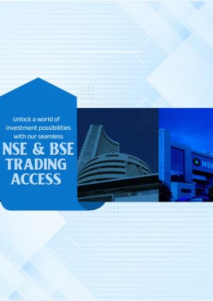 NSE & BSE Stock Exchange marketing post