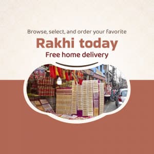 Rakhi Selling marketing flyer