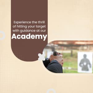 Shooting Academies business flyer