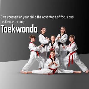 Taekwondo Academies business flyer