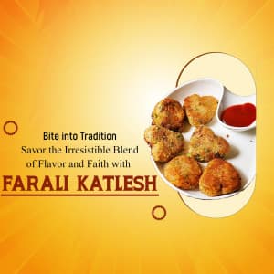 Farali Food marketing poster