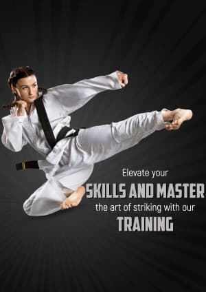 Taekwondo Academies marketing poster
