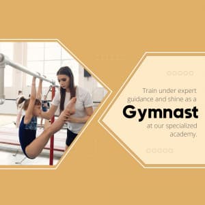 Gymnastics Academies business flyer