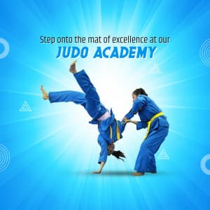 Judo Academies promotional template