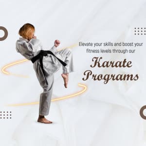 Karate Academies promotional poster