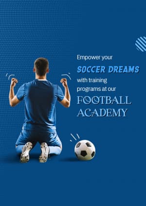 Football Academies marketing poster