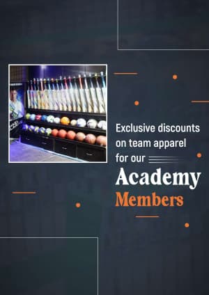 Sports Shop business template