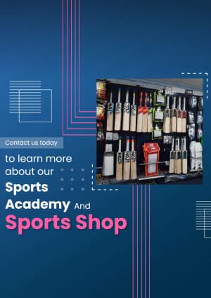Sports Shop marketing poster