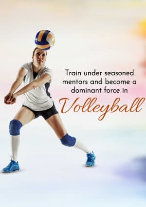 Volleyball Academies business template