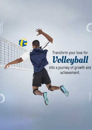 Volleyball Academies marketing poster