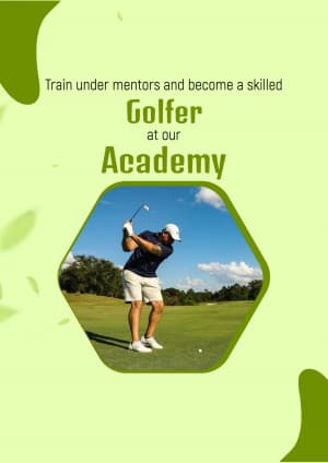 Golf Academies marketing poster