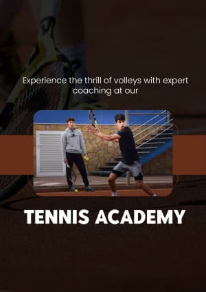 Tennis Academies business flyer