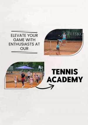 Tennis Academies business template