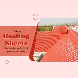 Roofing Sheet business flyer