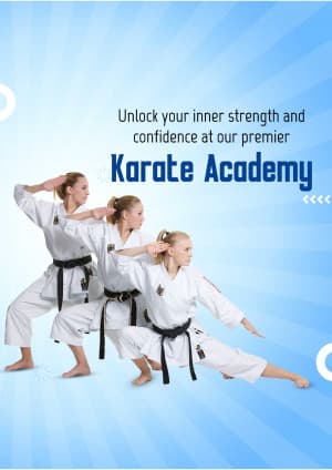 Karate Academies business flyer