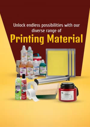 Printing Material poster